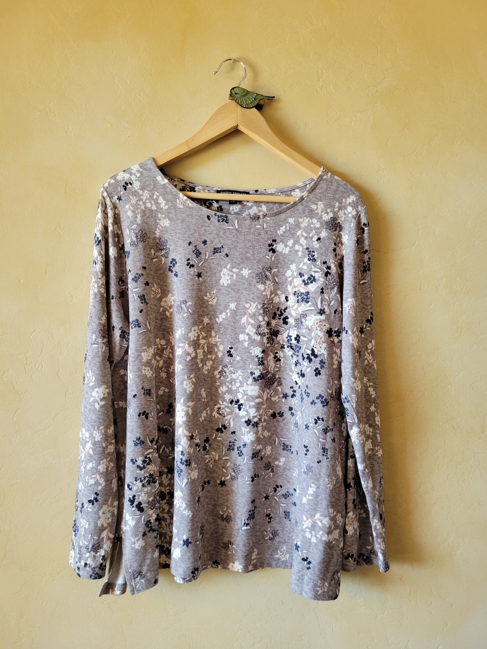 Mario Serrani Top  Floral Ultra Soft Lightweight Relaxed Fit Casual Sz Large